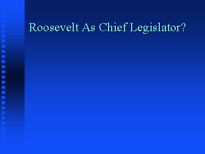 what is chief legislator