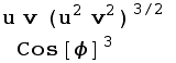 u v (u^2 v^2)^(3/2) Cos[ϕ]^3