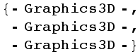 {⁃Graphics3D⁃, ⁃Graphics3D⁃, ⁃Graphics3D⁃}