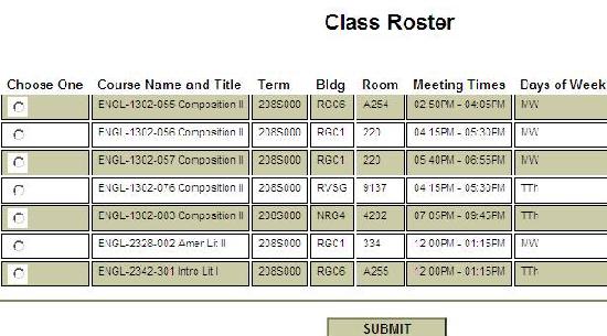 Class Roster