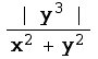 (y^3)/(x^2 + y^2)