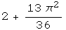 2 + (13 π^2)/36