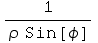 1/(ρ Sin[ϕ])