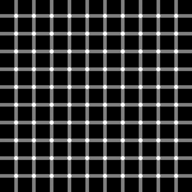A grid of white lines on a black background