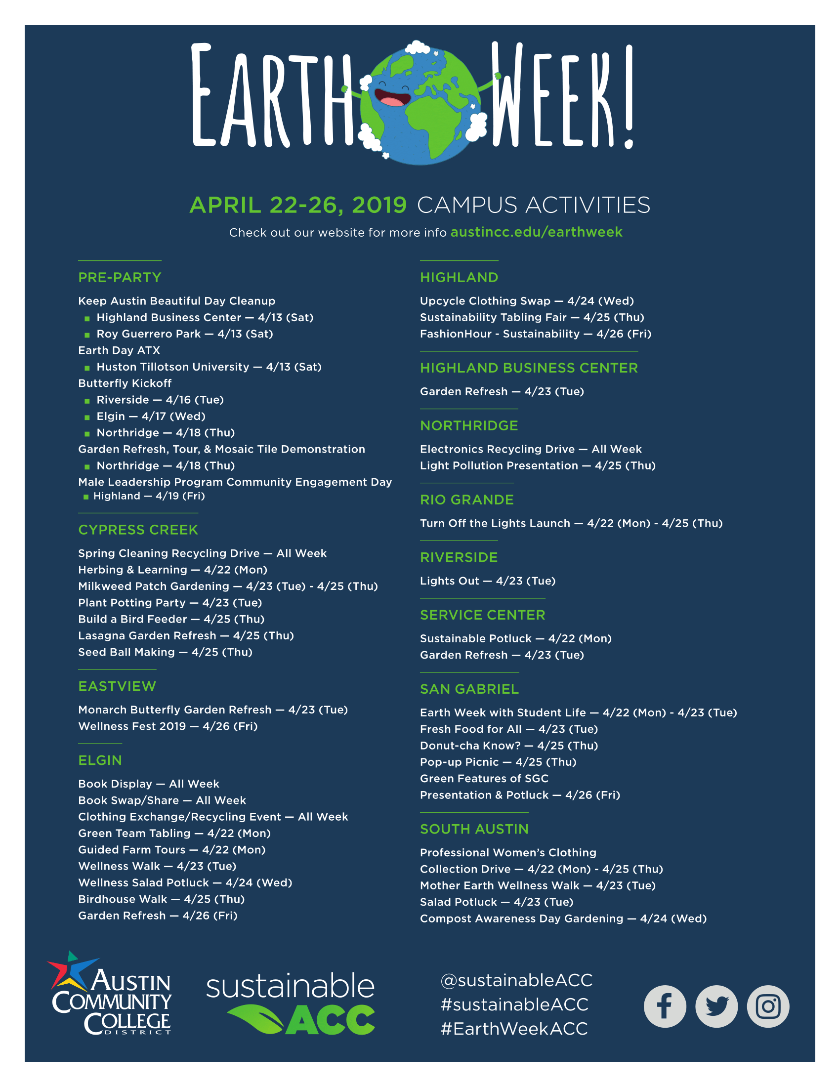 Earth Week Flyer