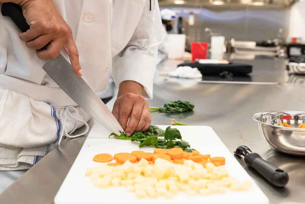 The ACC Culinary Arts program begins classes on the first day of the semester at the Highland Campus Building 2000