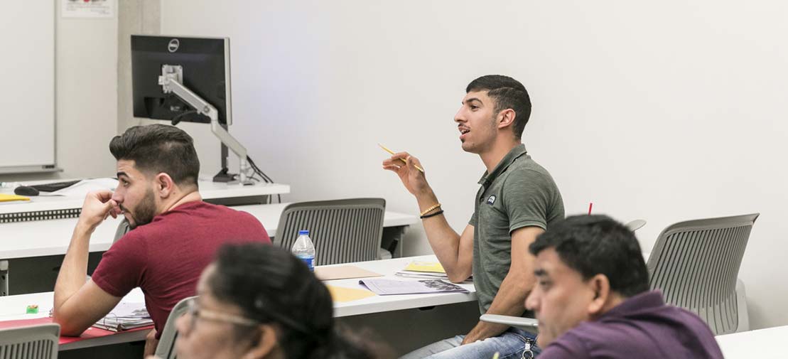English as a second language (ESL) class at the Highland Campus.