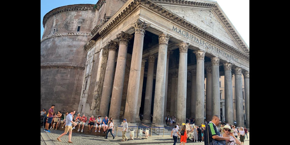 The Pantheon in Rome, Italy.