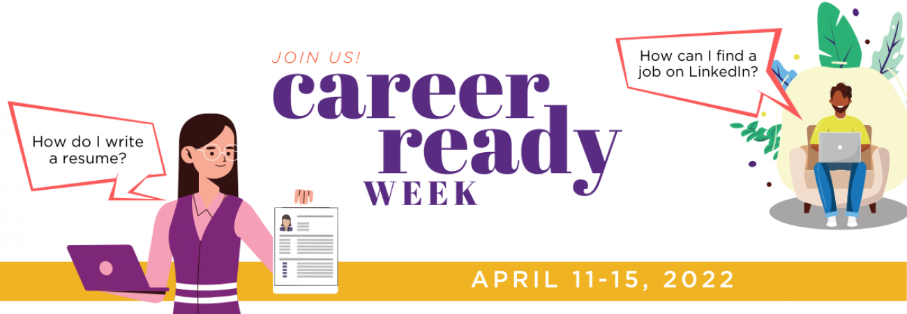 Career Ready Week banner with dates of April 11-15
