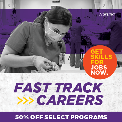 Get skills for jobs now. fast track careers. 50% off select programs 