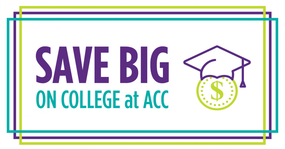 Save big on college graphic