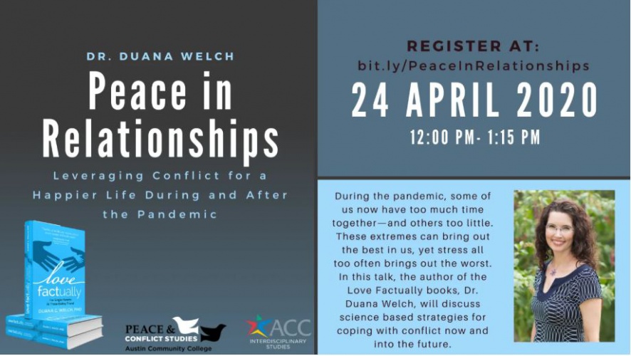 Peace & Conflict Studies Webinar Graphic