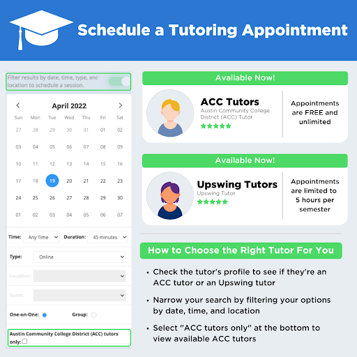 schedule a tutoring appointment