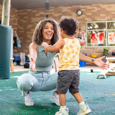 Austin Community College | Austin Community College District An Austin Community College student poses with her son