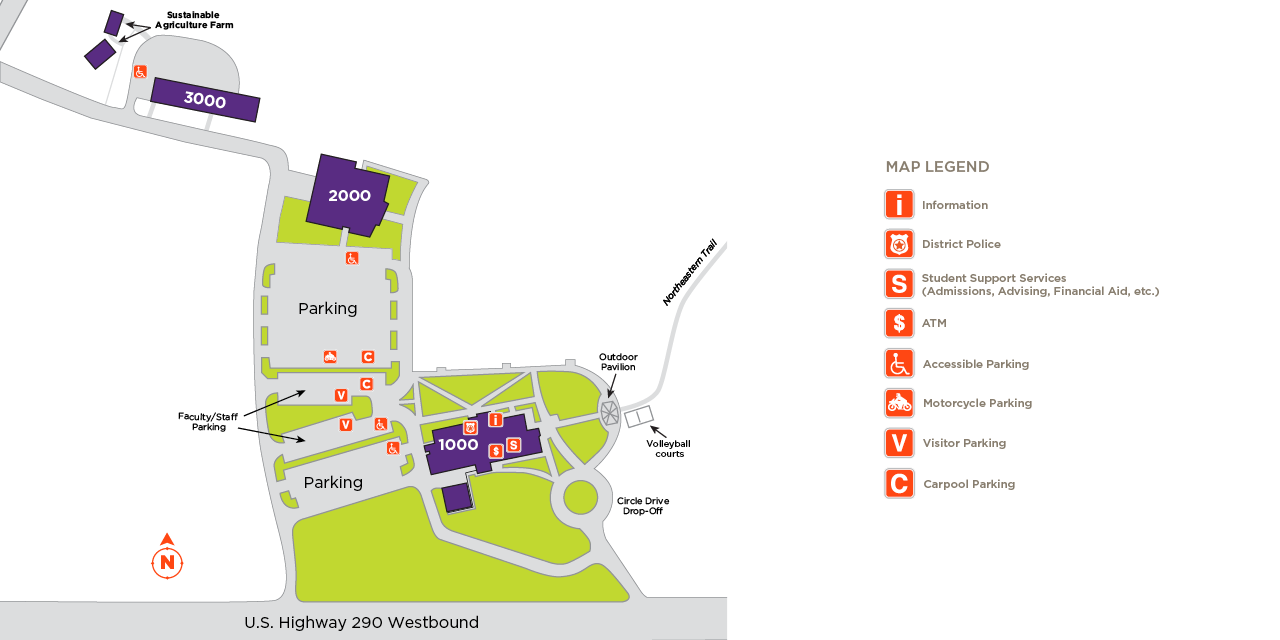 Elgin Campus | Austin Community College District ACC Elgin Campus map.