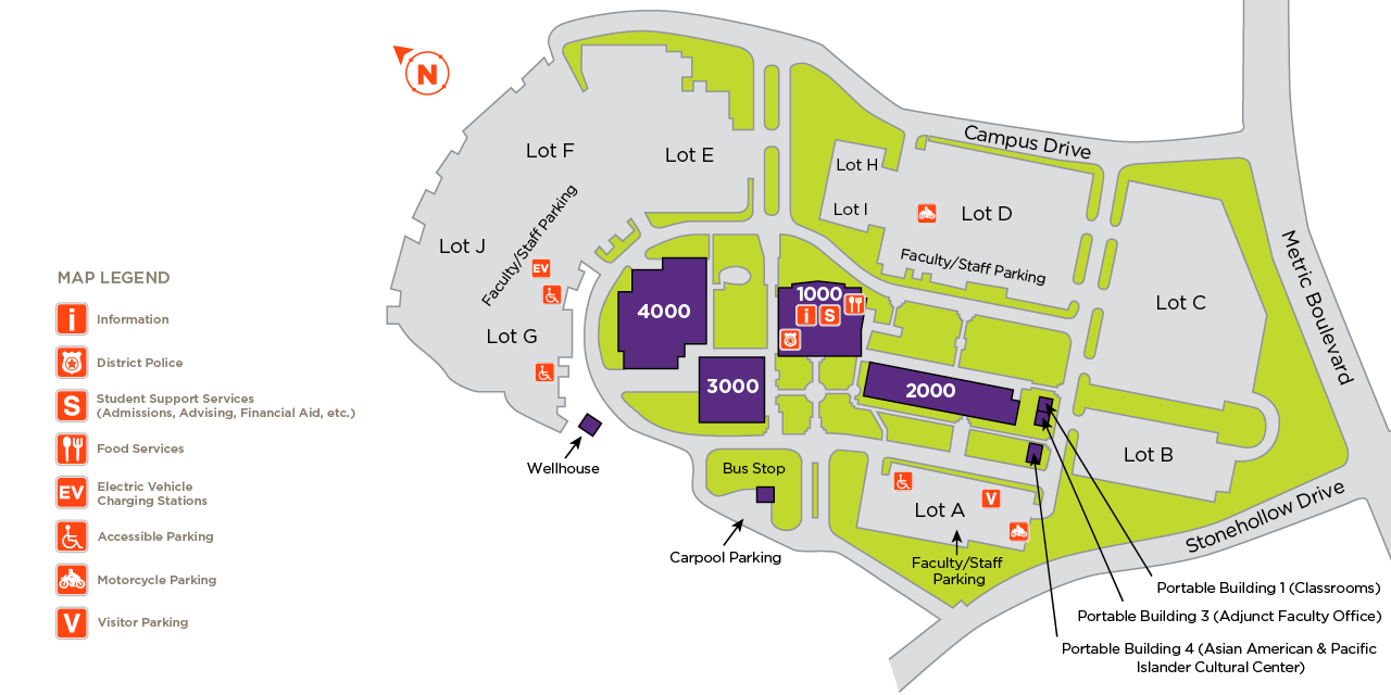 Northridge Campus | Austin Community College District ACC Northridge Campus map.