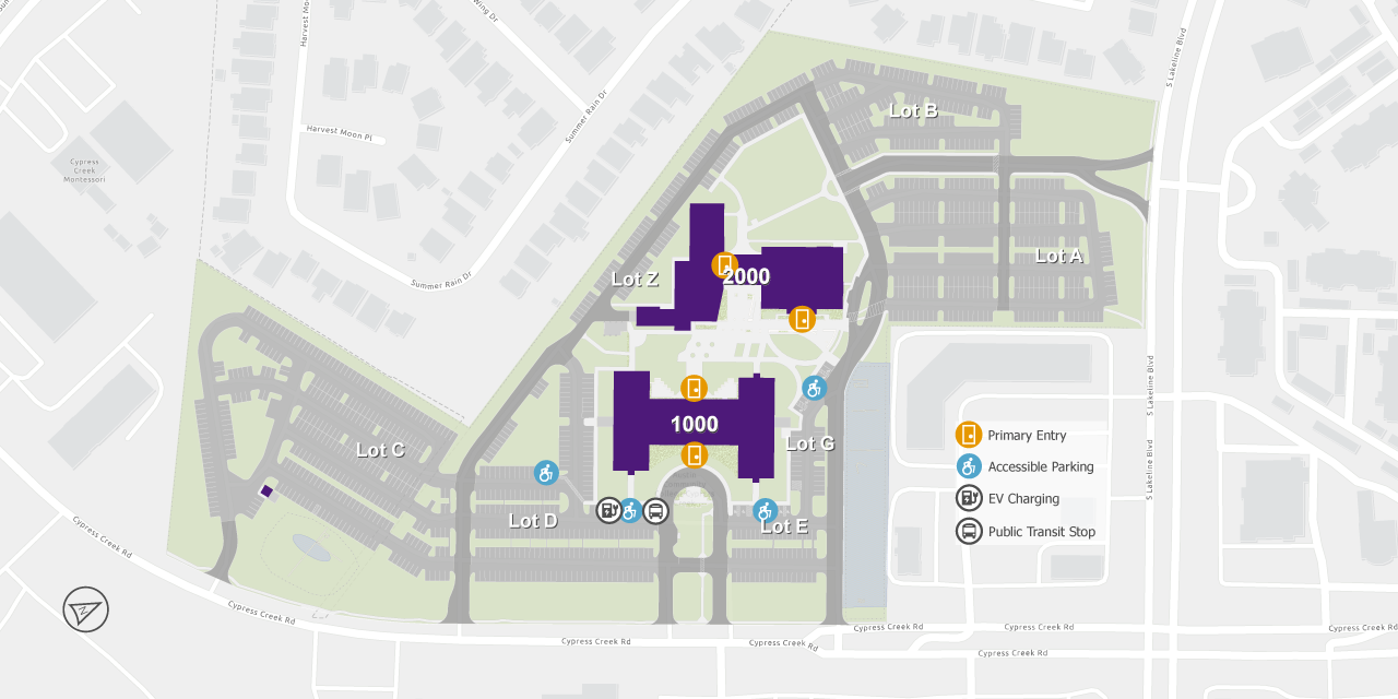 ACC Cypress Creek Campus Map
